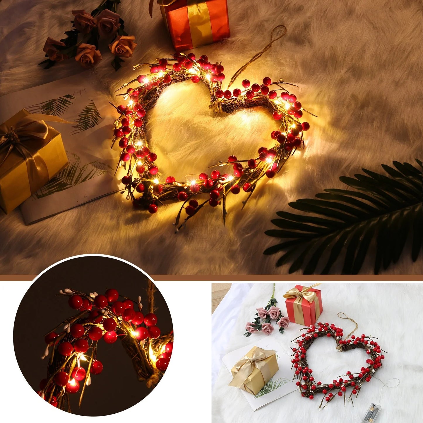2D Flat Printing Valentines Day Sign Spread Love This Valentine'S Day with a Gorgeous Wooden Hanging Plaque: the Gift for Your Sweetheart
