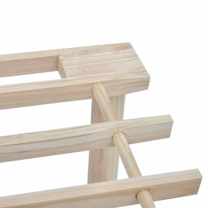 vidaXL Shoe Rack 2 Pcs Shoe Storage Organizer Shelf Holder Solid Wood Fir
