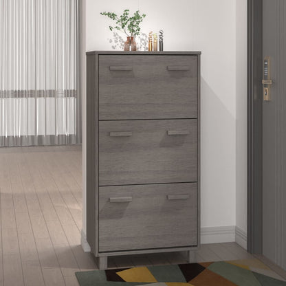 vidaXL Shoe Cabinet Shoe Organizer Storage with 3 Flip Drawers Hall Cabinet