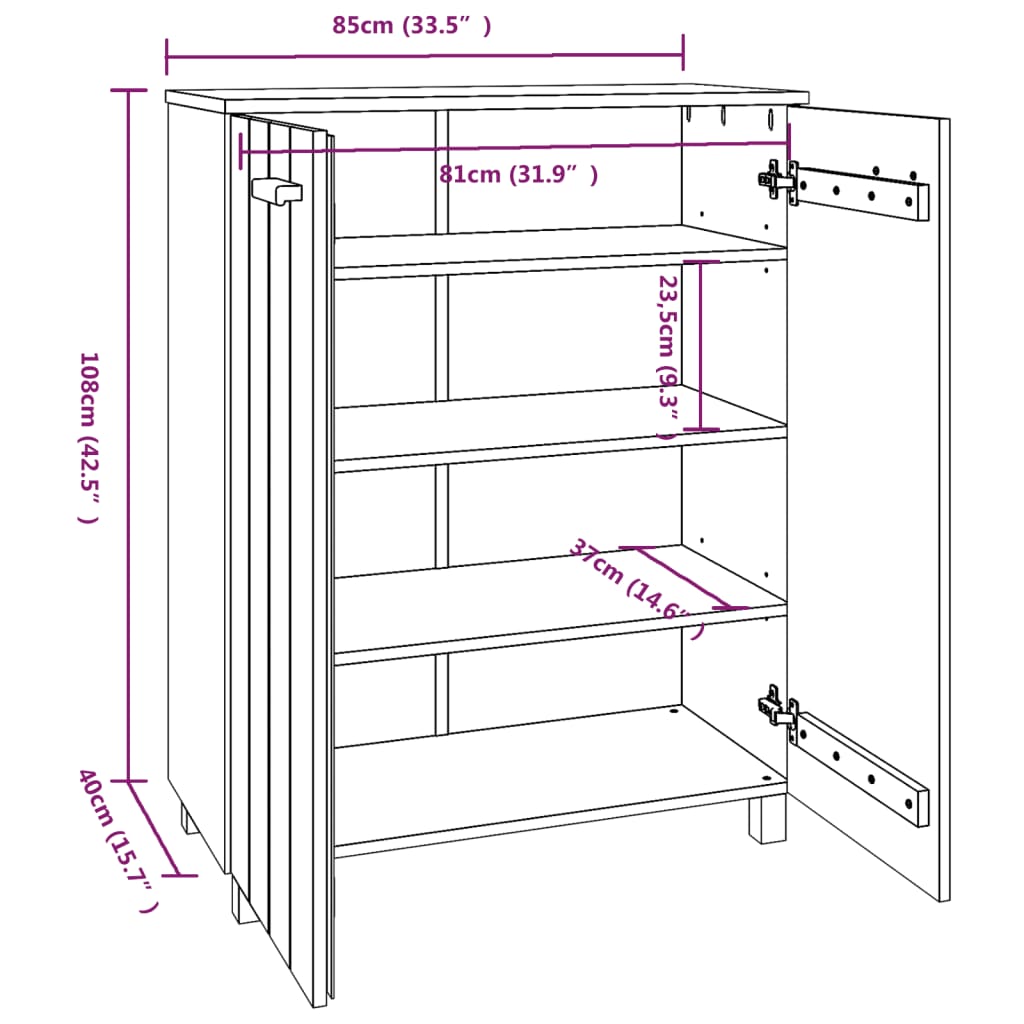 vidaXL Shoe Cabinet 4-Tier Shoe Organizer Storage with Drawer Hall Cabinet