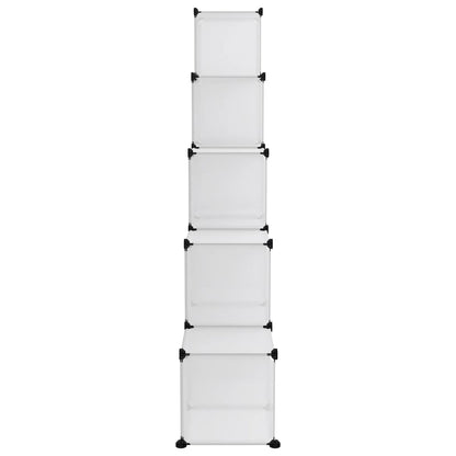 vidaXL Storage Cube Organizer with Cubes Stackable Organizer Modular Shelf PP