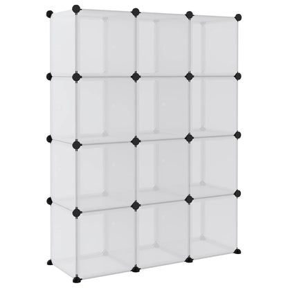 vidaXL Storage Cube Organizer with Cubes Stackable Organizer Modular Shelf PP